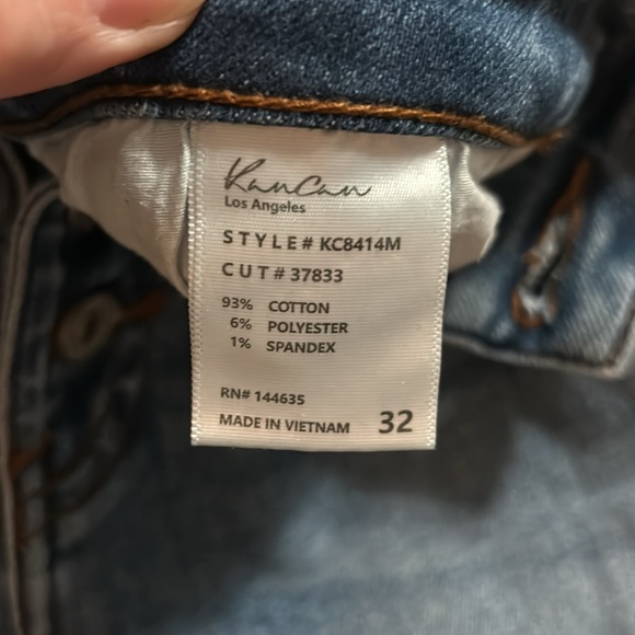 KanCan light blue distressed button fly jeans size 32 - Picture 4 of 11
